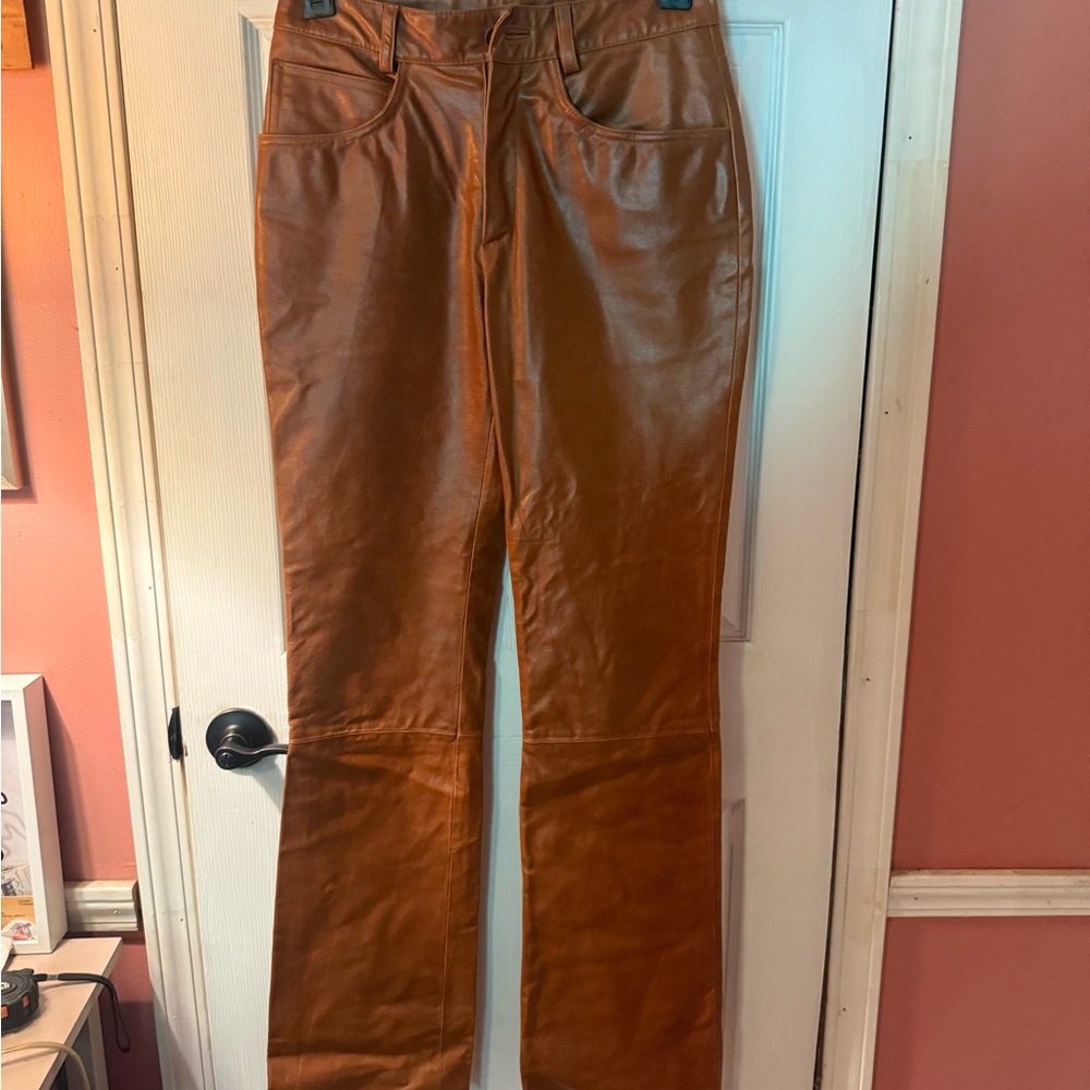 (SALE) Maxima Wilson vintage leather pants with lining size 8